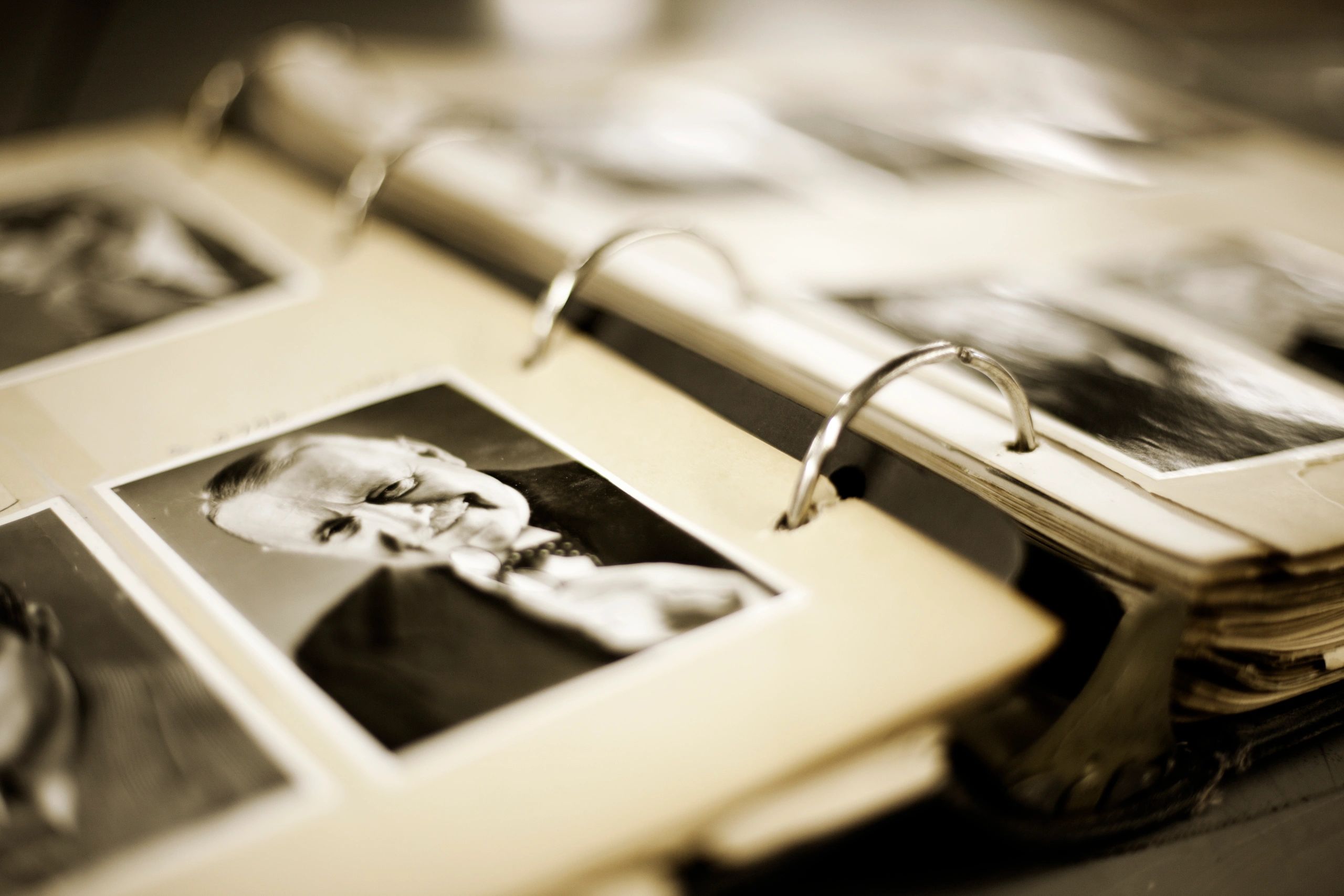 Vintage photo album binder