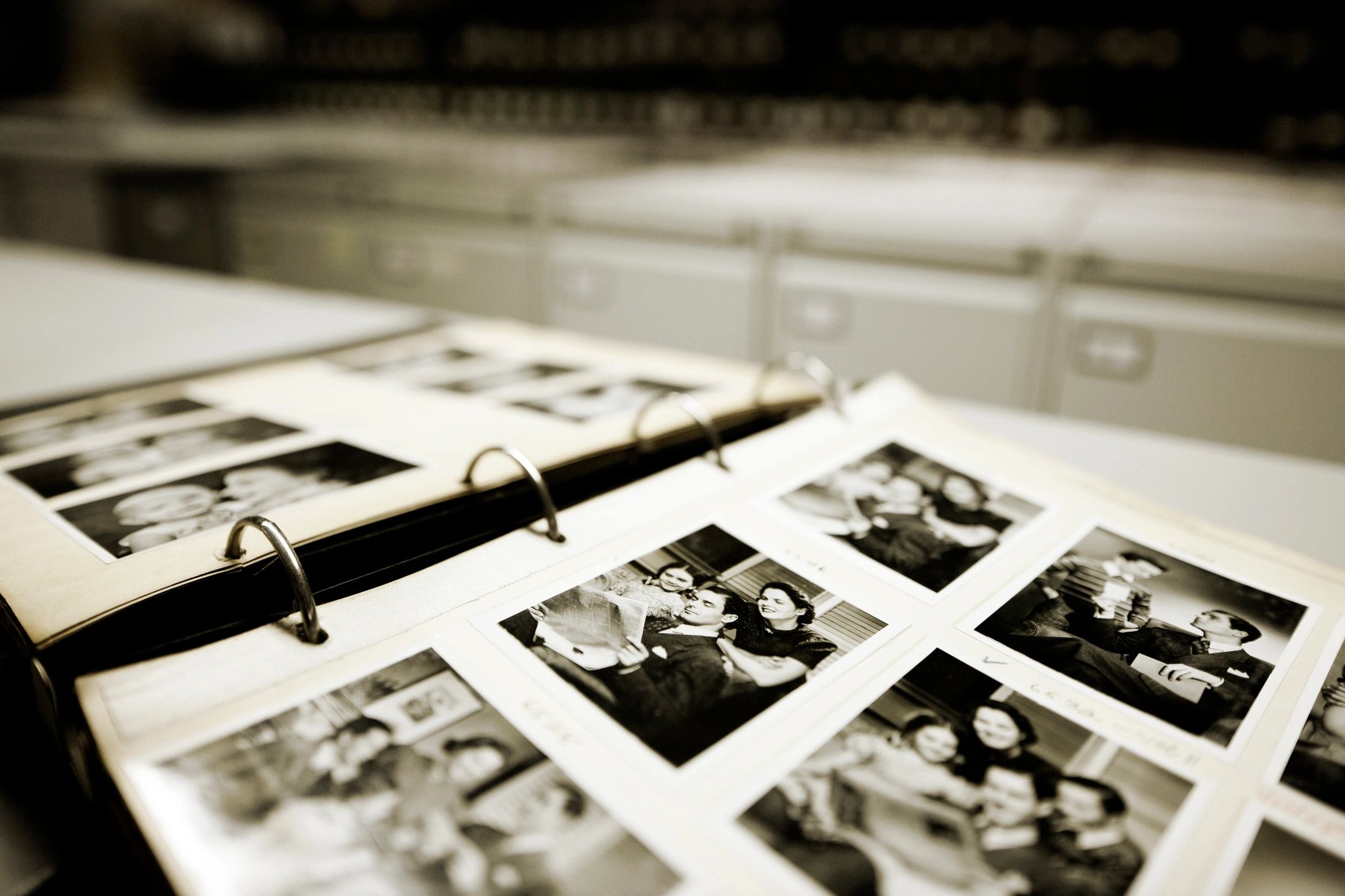 Vintage family portrait photographs